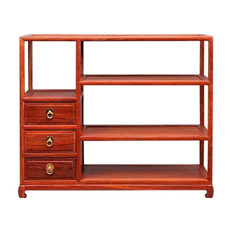 Need to customize rosewood desktop blog rack shelf storage rack red rosewood display rack teapot tea set solid wood storage