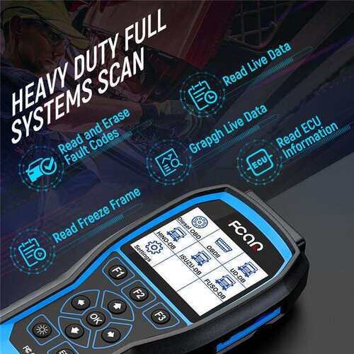 Fcar F506 Pro 重型卡车扫描仪DPF重置 机油重置工具汽车2合1诊断 - 图0