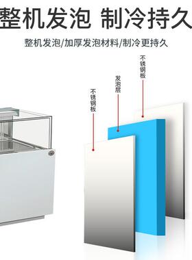 不锈钢蛋糕展示柜大理石冷藏展示柜面包糕点冷藏柜商用冷柜