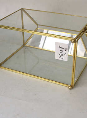 简约投票箱玻璃透明储蓄盒祝福卡片收集箱签到卡收集箱