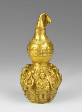 纯铜葫芦摆件大号八仙葫芦家居客厅玄关招财工艺品创意装饰品桌面