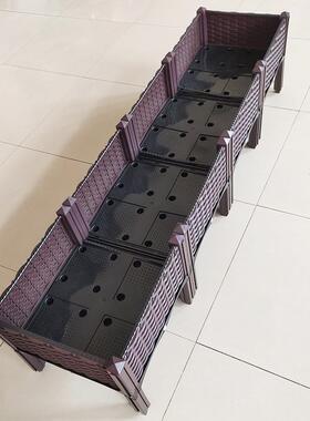 家用阳台种菜箱组合花草育苗种植箱室内塑料花盆屋顶绿化种植箱