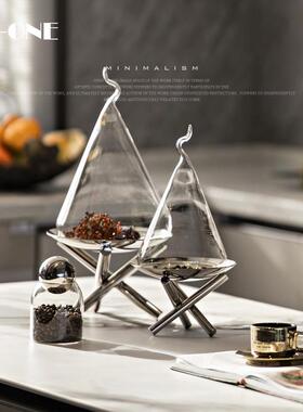 匠十三房餐桌边柜样板间售餐楼RZB-2650处中岛厨不锈糕钢餐盘蛋盘