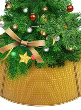 属金铁艺圣诞挡树999围摆拦围装饰品件