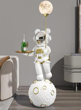 大型轻奢宇航员太空人蓝牙音响夜灯落地摆件客厅电视柜装饰品礼物