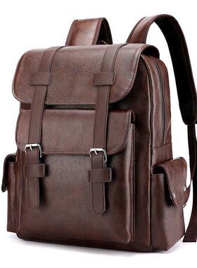 Bagpack Backpack School For Men Bag Bags Man Laptop leather
