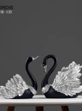 北欧现代简约麋鹿小摆件客厅电视柜酒柜书柜装饰品工艺礼品黑白鹿