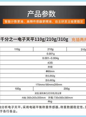 力搏仕实验室万分之一电子秤千分之一分析天平秤珠秤0.001g
