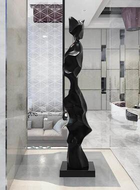 现代轻奢大型玻璃纤维雕塑摆件大堂过道走廊落地样品屋展示中心装