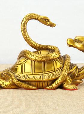 铜四神兽摆件黄铜青龙白虎朱雀玄武铜四方神新款家居工艺礼品摆设