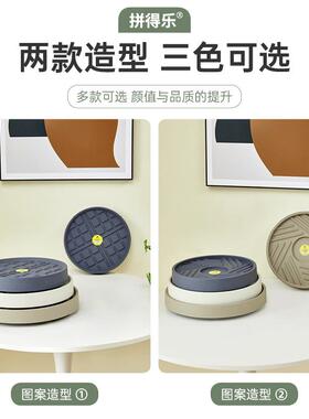 1花盆托盘带轮子底座接水盆栽底托塑料万向轮可移动花盆托盘