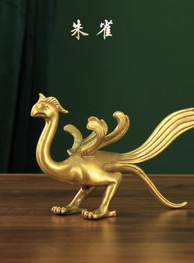 厂家铜四神兽摆件灵批兽摆件青龙ZEE白虎朱雀玄武四方铜神四大神