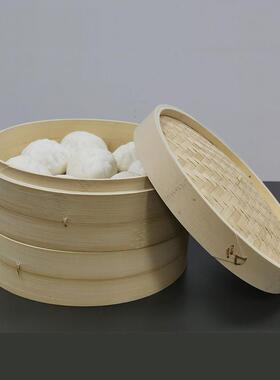 竹编蒸笼竹制小笼包水饺包子馒头加深笼屉手工商用家用