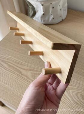 北欧瑞典同步儿童家居装饰系列实木墙壁置物架婴幼儿房软装