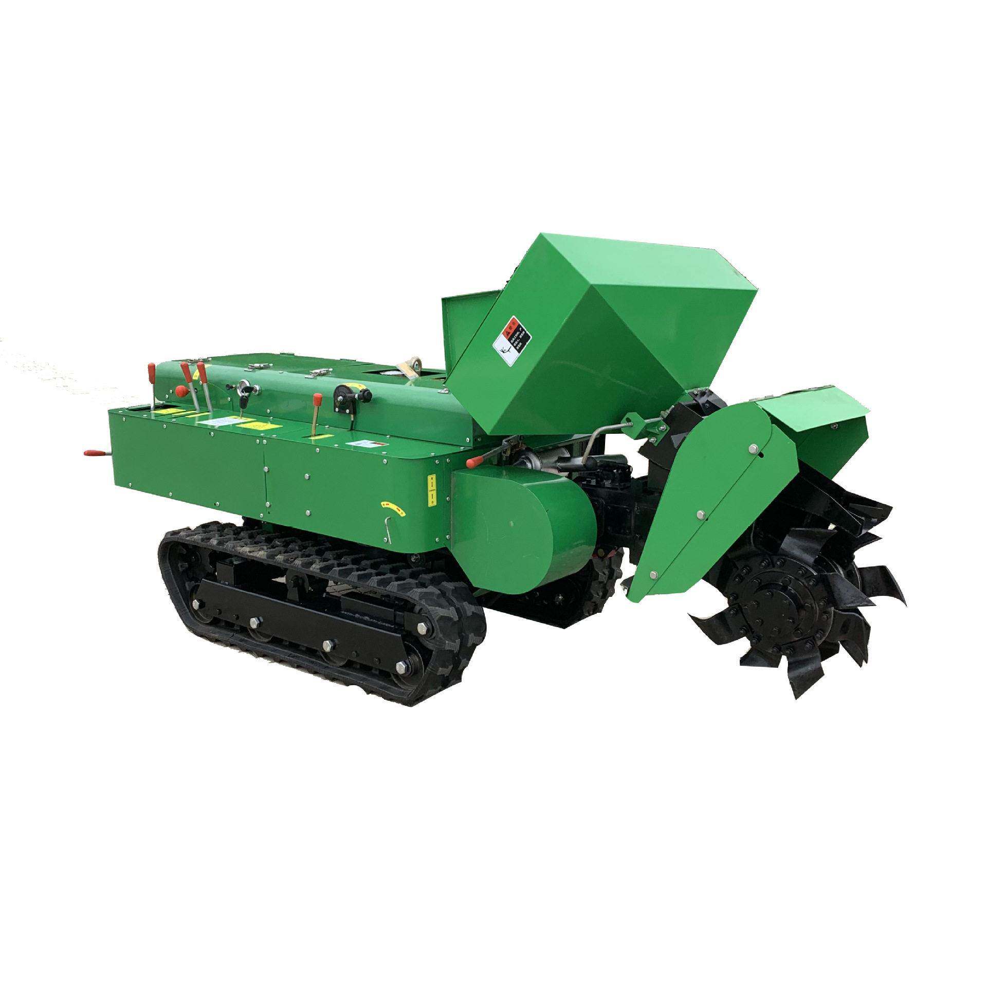 Household self-propelled fruit tree trenching machine, crawler-type mountain hill trenching machine, pastoral management micro-tiller