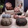 New retro butterfly pattern futon cushion sofa bedroom living room bay window cushion children's butt cushion chair cushion cross-border