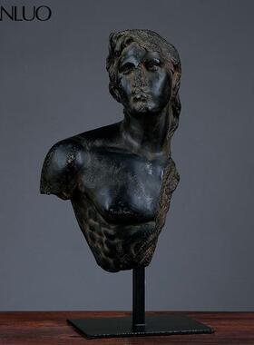 北欧复古轻奢家居人物雕塑树脂摆件客厅大堂创意大型人物装饰摆件