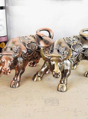 狮子王烟灰缸金属彩绘装饰摆件