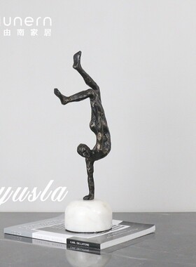 现代轻奢客厅电视柜样板间售楼处酒店别墅展厅玄关柜摆件软装饰品