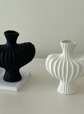 中古花瓶摆件客厅插花陶瓷覆古彷真花网红高级感鲜花水培餐桌装饰