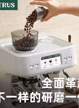 柏翠双锅炉意式半自动家用小型商用现磨一体咖啡机PE3899pro