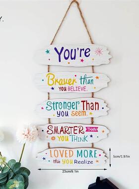 Wood Inspirational Hanging Festive Decor Home Gifts Wall Art