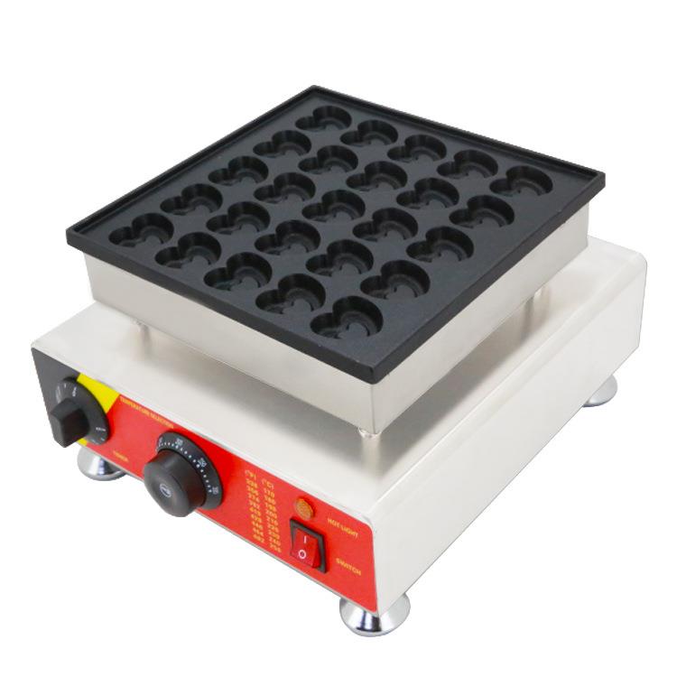 Commercial electric heating single-head and double-head waffle oven heart-shaped waffles, crepes, scones, small cakes, electric baking pan machine
