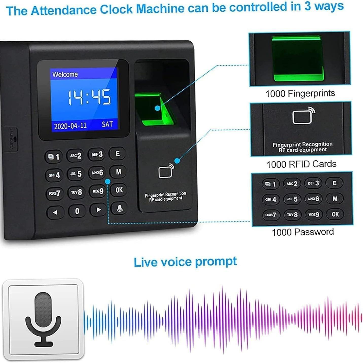 Attendance machine with screen fingerprint password button swipe card Attendance machine with screen fingerprint password button swipe card with screen fingerprint password