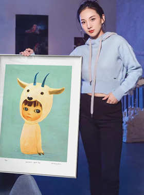 Mayuka Yamamoto 山本麻友香 潮款版画儿童房潮流装饰画日式挂画