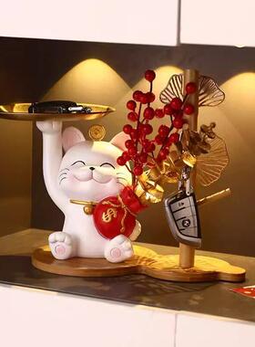 引进家用猫、宝猫饰品、旺屋、家庭客厅、电视、酒柜、入口装饰品