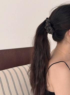 温柔碎花褶皱发夹高级时髦发饰