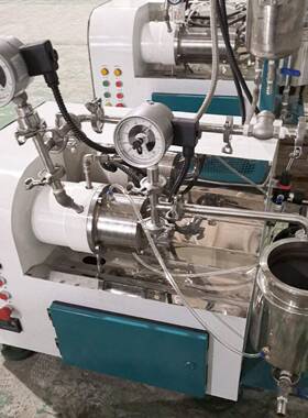 小型纳米砂磨机 操作简维护方便实验室小试卧式陶瓷纳米砂磨机