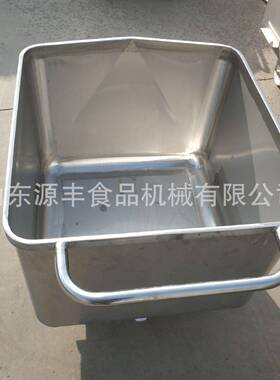 200L斗车 食品厂用不锈钢周转物料车腌制猪肉小料车 不锈钢料斗车