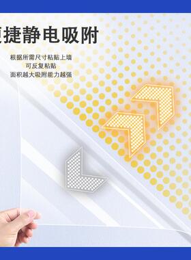 批发乳胶漆墙面装饰贴静电贴纸儿童房自粘墙贴透明静电墙面保护膜