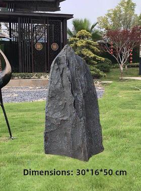 彷真石头造景装饰假山石园林景观摆件拍摄道具庭院空心玻璃钢材质