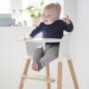 Beech wood children's high-footed growth chair baby baby dining chair learning sitting seat eating dining table chair high chair