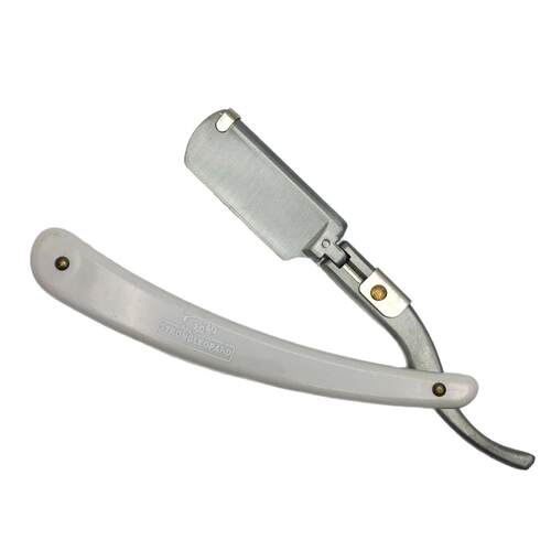 手动老式刮刀剃头刀剃刀美发刮胡剃须刀理发刀片刮脸修眉削发刀架 - 图3