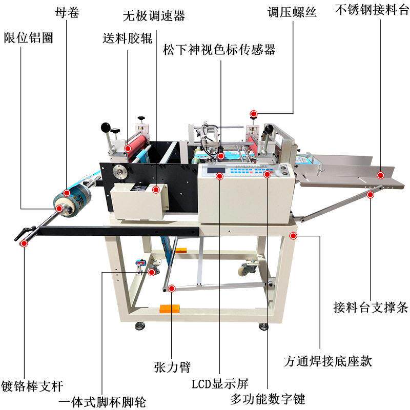 Non-woven electric eye color tracking cloth cutting machine plastic sheet positioning computer cutting machine leather processing equipment intelligent color tracking