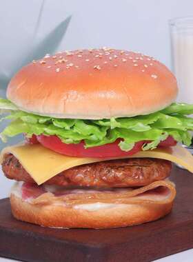 炸鸡奶酪大汉堡Hamburger 店堂展示创意家居装饰影视道具以假乱真