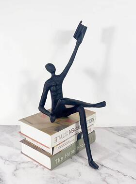 现代简约创意人物雕塑样板房售楼处桌面玄关人物摆设工艺品软装