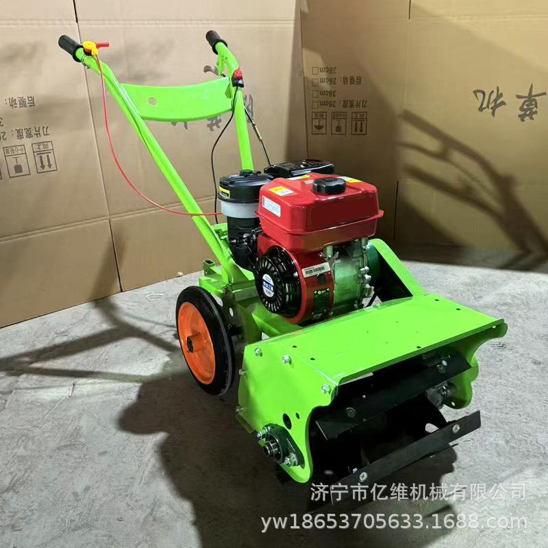 Small walk-behind micro-tiller multi-functional hillside dry land hard soil trenching gasoline diesel plow