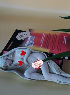 新款原创中式玄关个性客厅创意美女装饰工艺品艺术品雕刻摆件