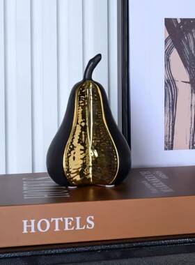 轻奢欧式电镀树脂水TC-BJ077果梨创意摆件样几板房客厅餐桌茶水果