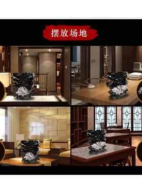 办公室菊花石笔筒摆件教师节送客户老师高级感实用商务定制礼品