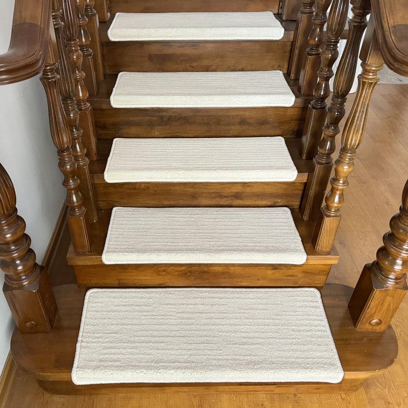 Solid wood step mat glue-free self-adhesive non-slip indoor step special carpet floor mat wipeable