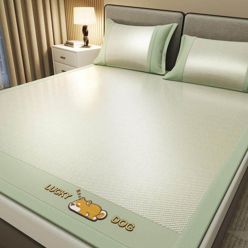 a类抗菌冰藤席三件套夏季家用双人凉席折叠软席学生宿舍单人席子,淘宝优惠券,粉丝福利购,淘宝优惠卷