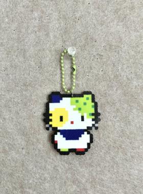 小制怪手工拼小豆作成品挂件