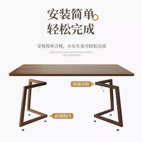 酒吧清吧酒馆餐桌商用工业风桌子餐饮店烧网红烧烤店方形大板桌椅 - 图3