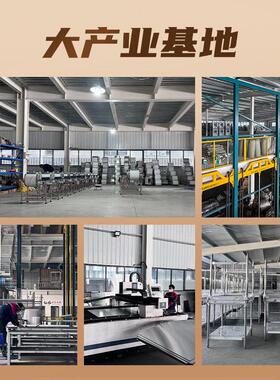 加厚不锈钢拉门台厨房操作台橱柜打荷台灶台柜支持验厂签约