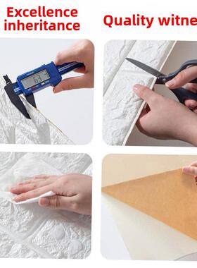 3D Wall Sticker Imitation Brick aterproof Wallpaper Room